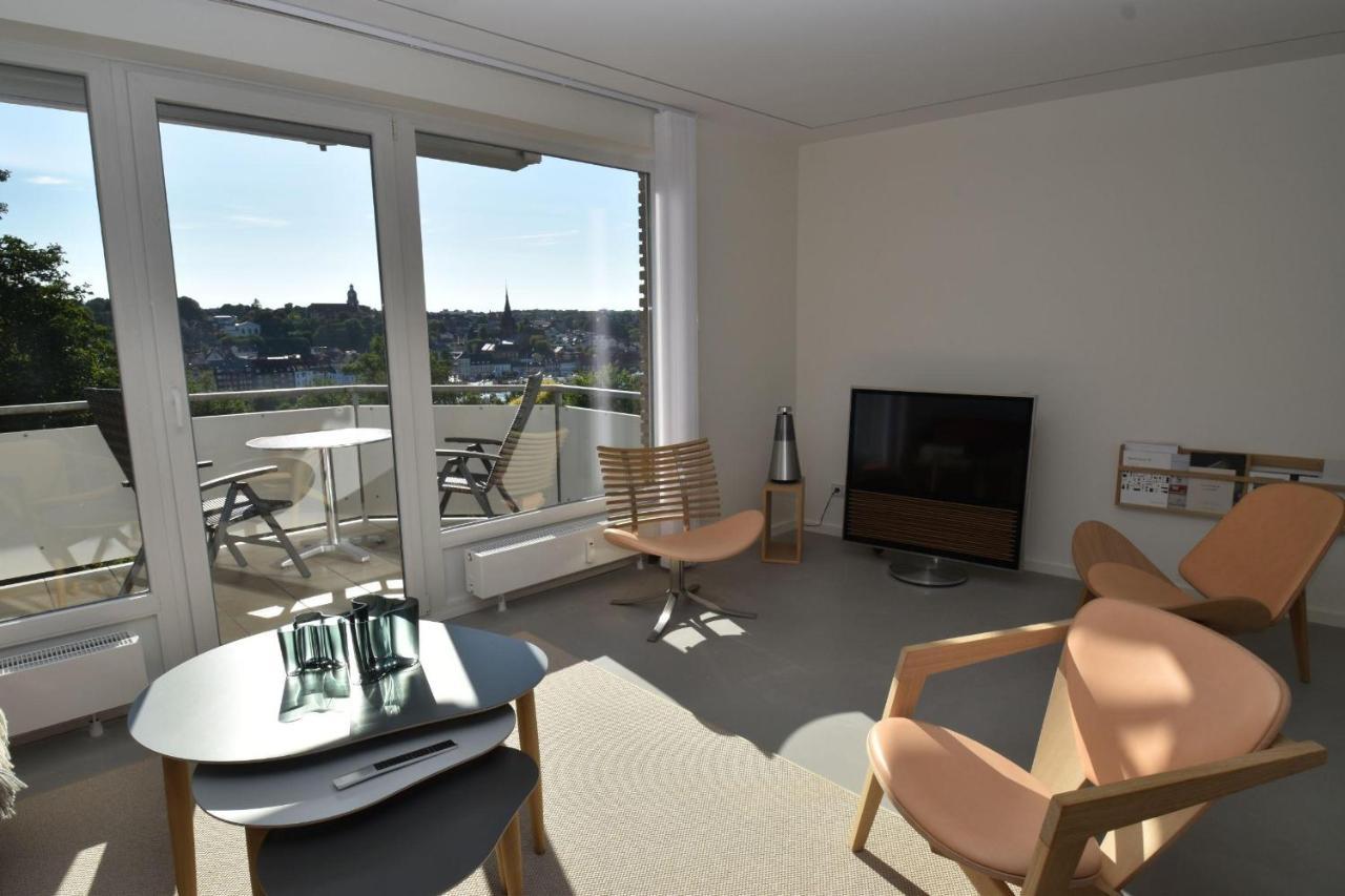Fewo1846 - Foerdeview - Luxurioese Wohnung Mit 2 Schlafzimmern Und Balkon Mit Hafenblick Flensburgo Exterior foto