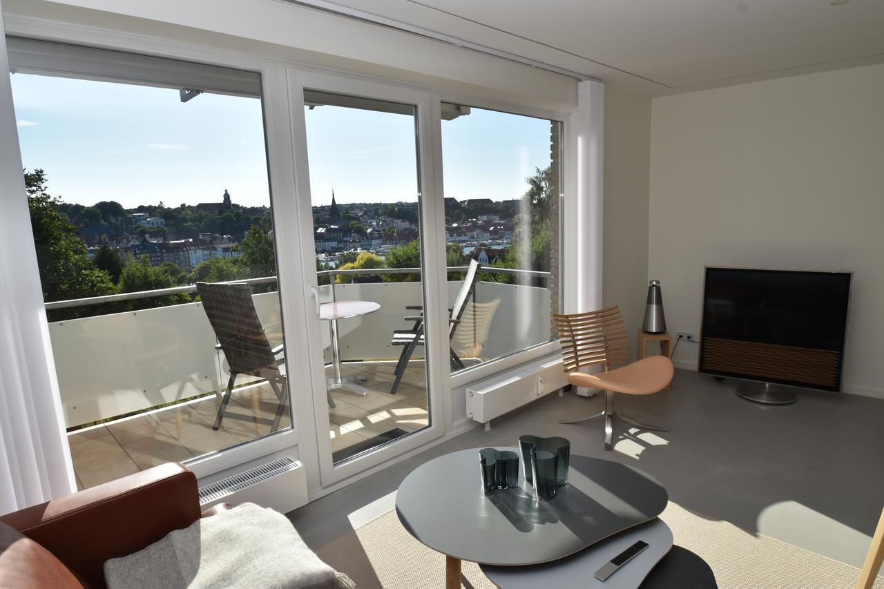 Fewo1846 - Foerdeview - Luxurioese Wohnung Mit 2 Schlafzimmern Und Balkon Mit Hafenblick Flensburgo Exterior foto